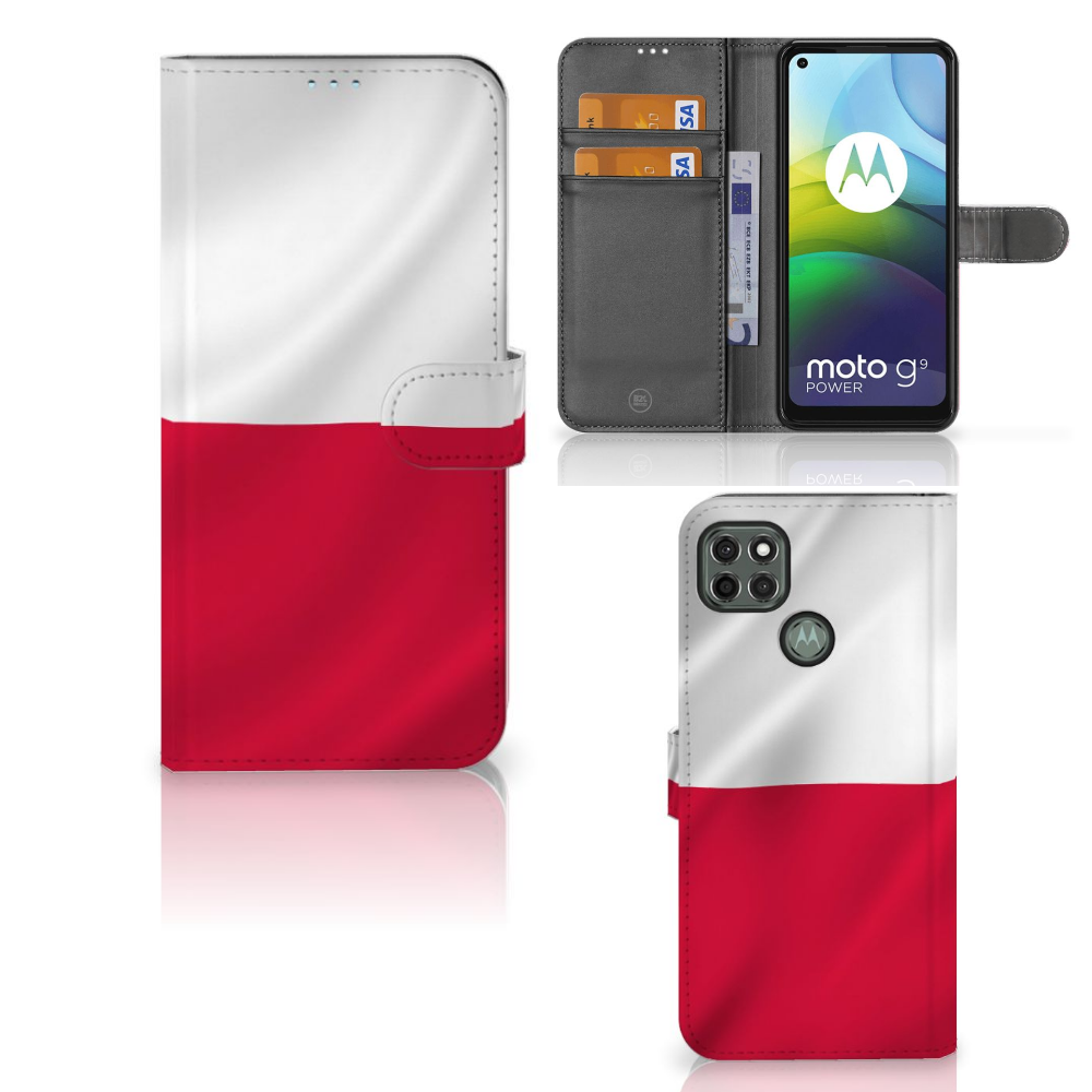 Motorola Moto G9 Power Bookstyle Case Polen