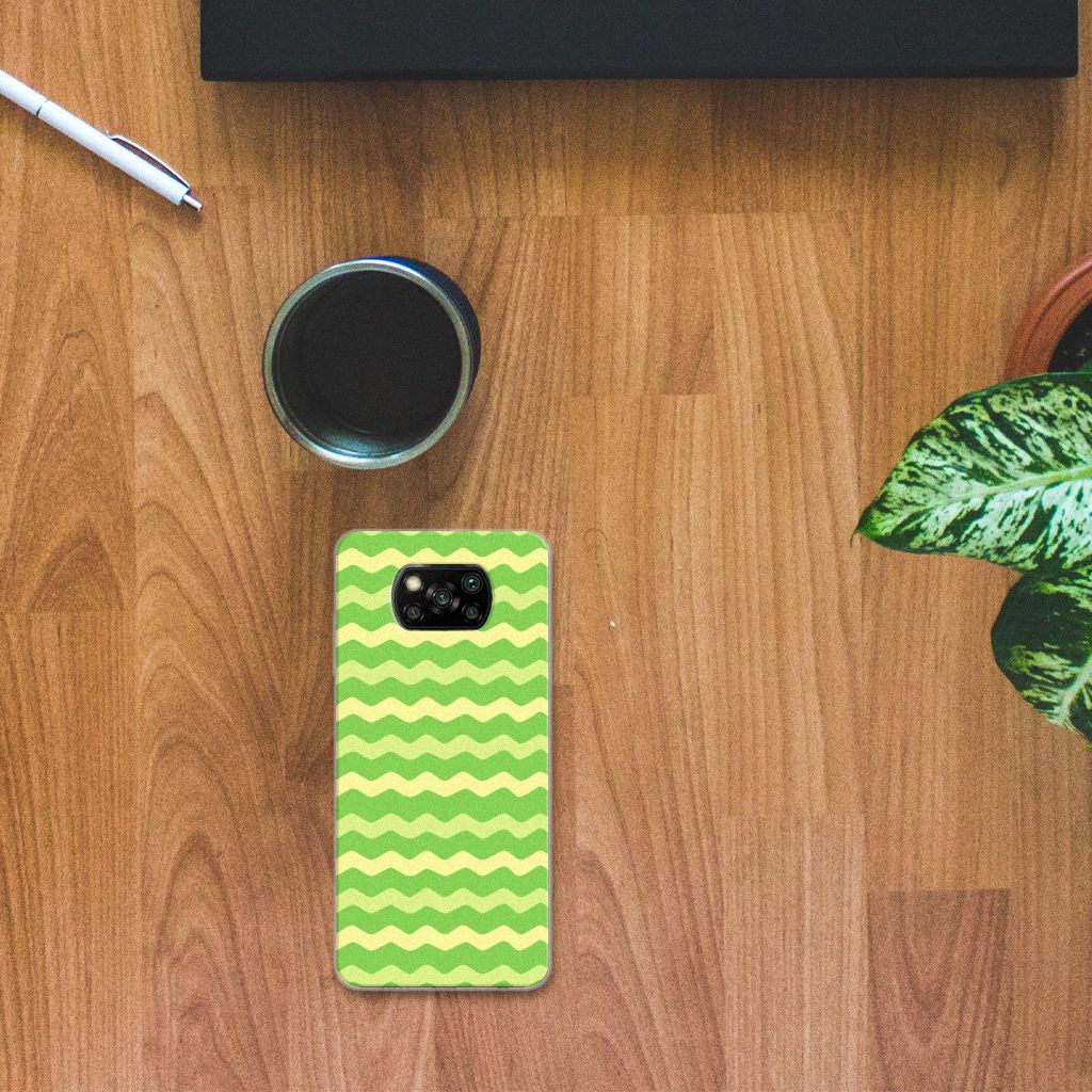 Xiaomi Poco X3 | Poco X3 Pro TPU bumper Waves Green B2C Telecom