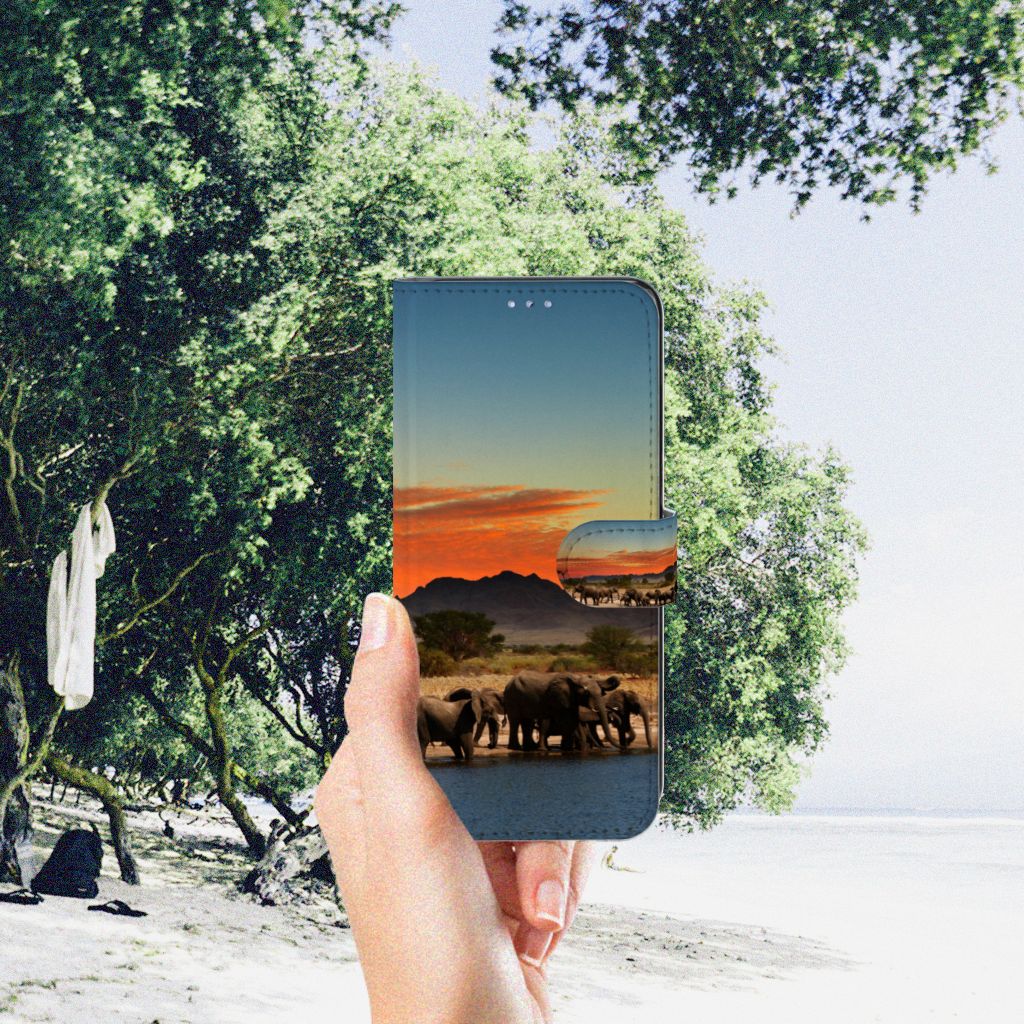 Motorola Moto G31 | G41 Telefoonhoesje met Pasjes Olifanten