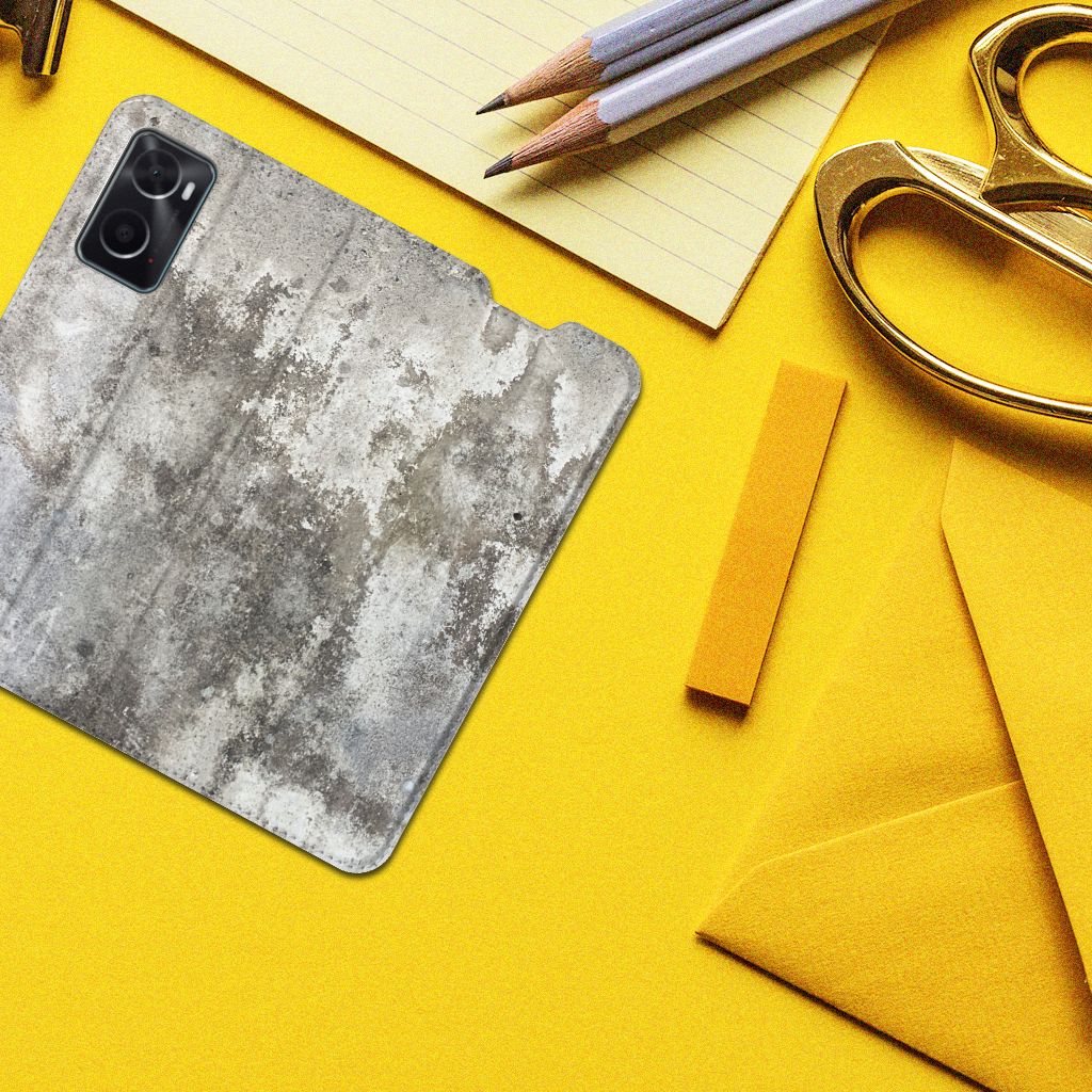 OPPO A96 | A76 Standcase Beton Print - B2C Telecom