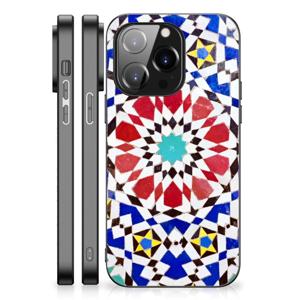 iPhone 14 Pro Marmeren Print Telefoonhoesje Mozaïek B2C Telecom