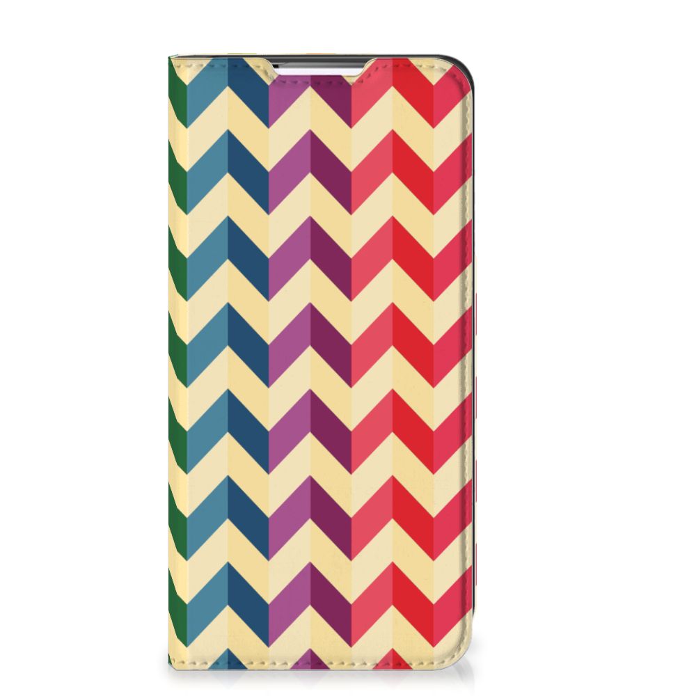 Samsung Galaxy S22 Plus Hoesje met Magneet Zigzag Multi Color - B2C Telecom