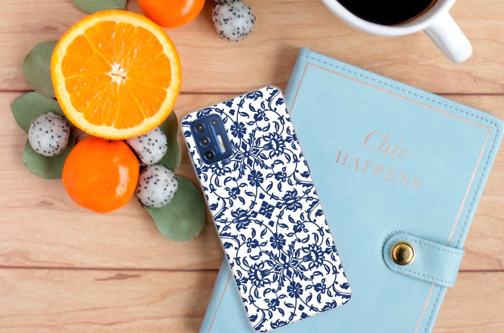 Motorola Moto G9 Plus TPU Case Flower Blue B2C Telecom