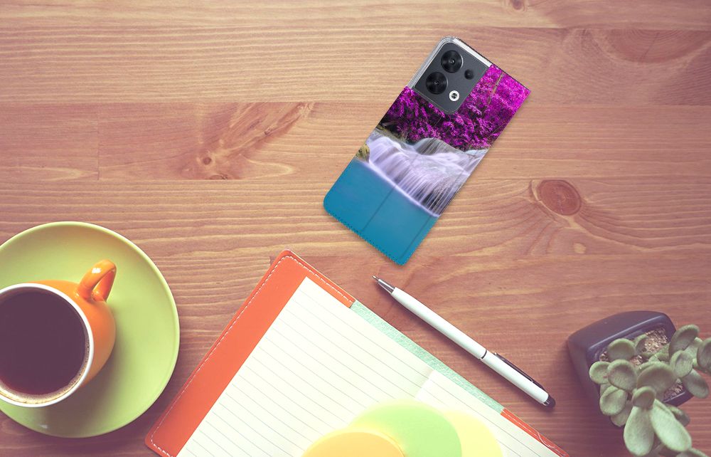OPPO Reno8 Book Cover Waterval - B2C Telecom