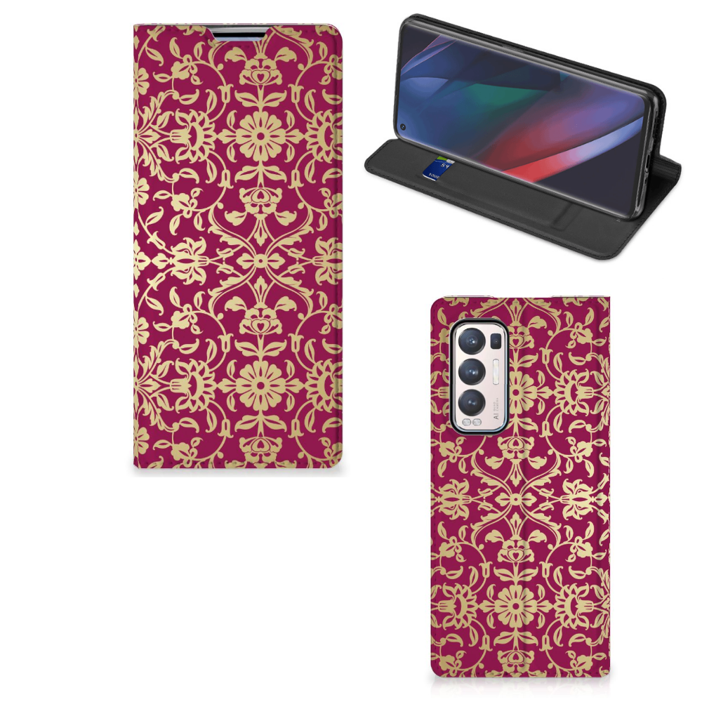 Telefoon Hoesje OPPO Find X3 Neo Barok Pink - B2C Telecom