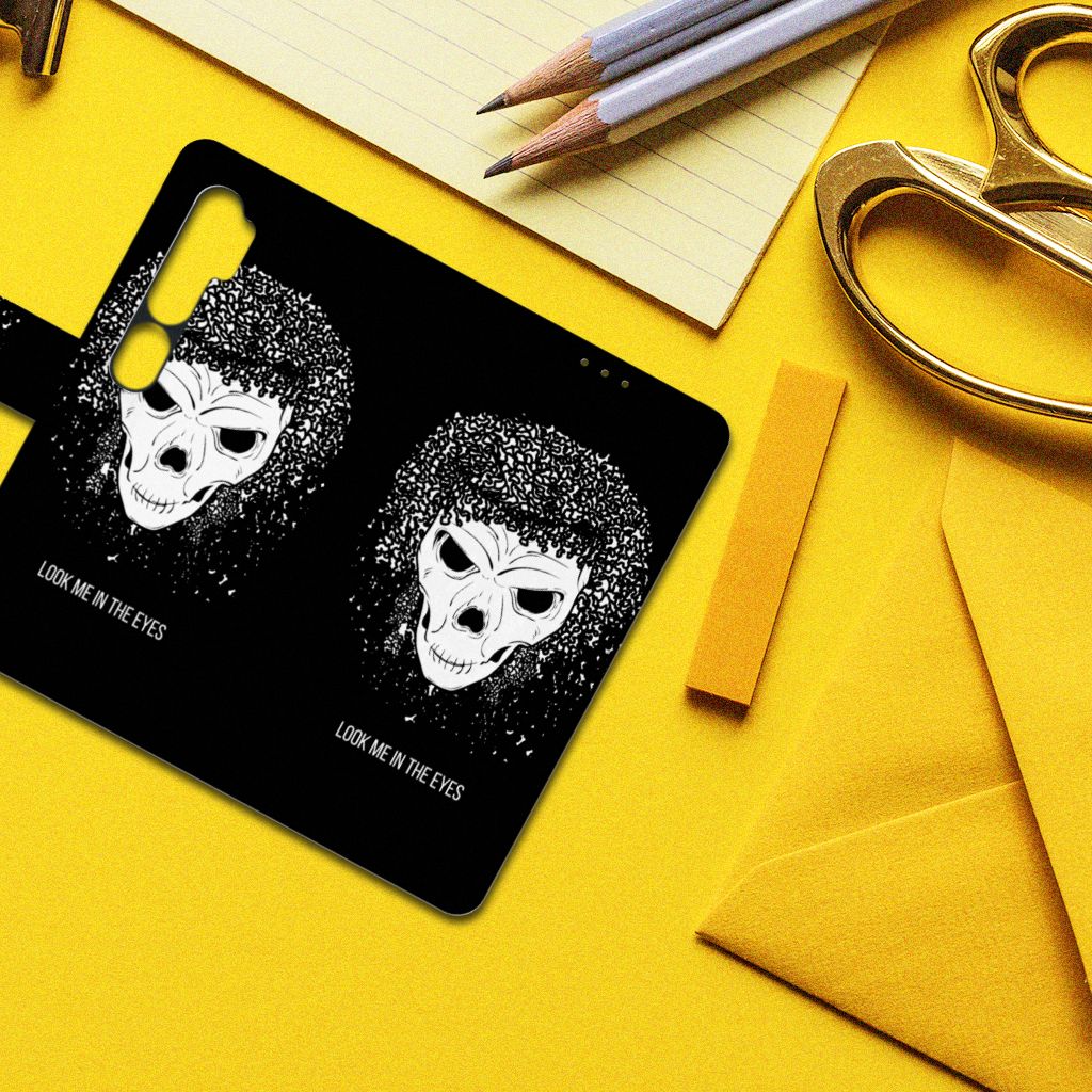 Telefoonhoesje met Naam Xiaomi Mi Note 10 Pro Skull Hair