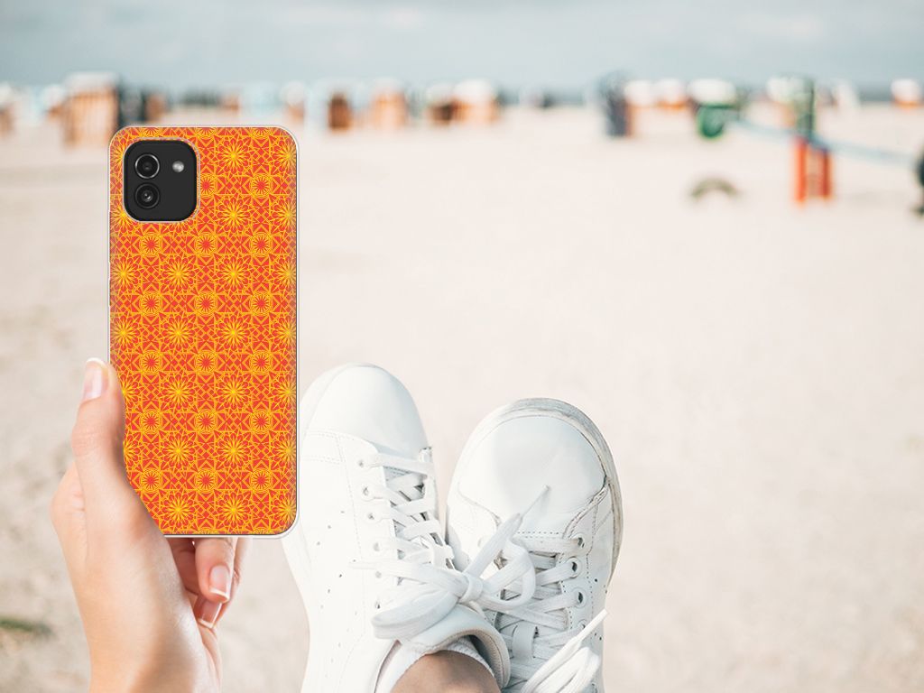 Samsung Galaxy A03 TPU bumper Batik Oranje B2C Telecom