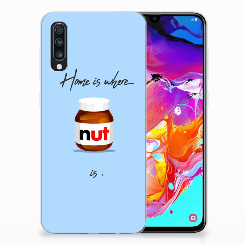 Samsung Galaxy A70 Siliconen Case Nut Home