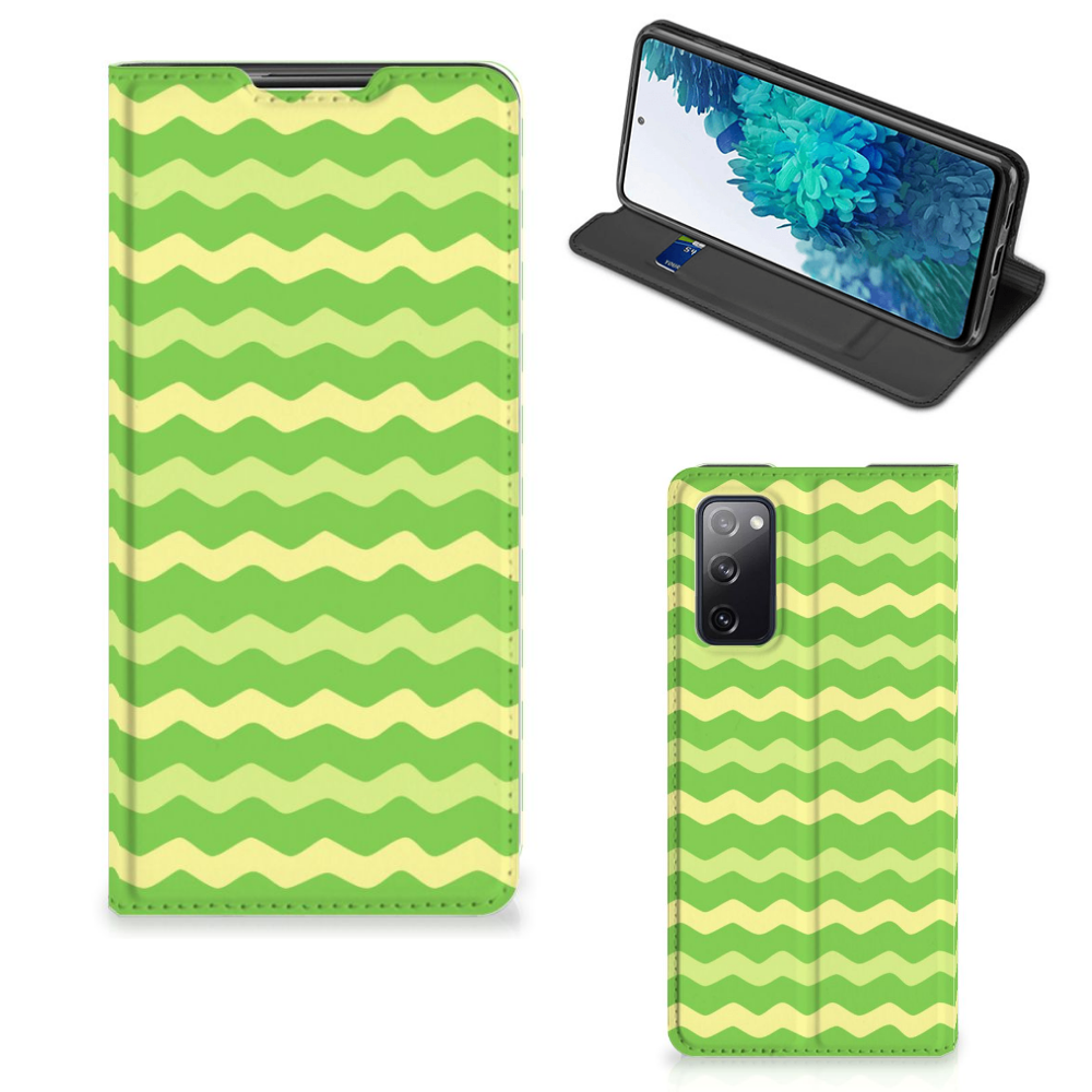 Samsung Galaxy S20 FE Hoesje met Magneet Waves Green - B2C Telecom