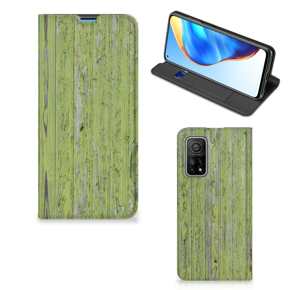 Xiaomi Mi 10T | 10T Pro Book Wallet Case Green Wood - B2C Telecom