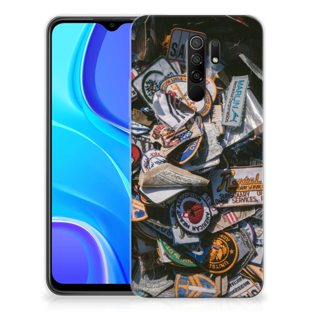 Xiaomi Redmi 9 Siliconen Hoesje met foto Badges B2C Telecom