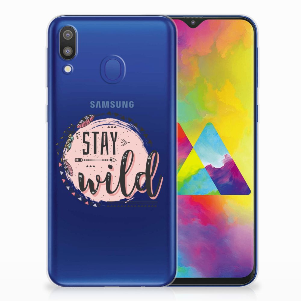 Samsung Galaxy M20 (Power) Telefoonhoesje met Naam Boho Stay Wild