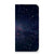 iPhone 14 Stand Case Stars met een kunstzinnige glitterachtige ruimte achtergrond en paarse en blauwe kleuren.