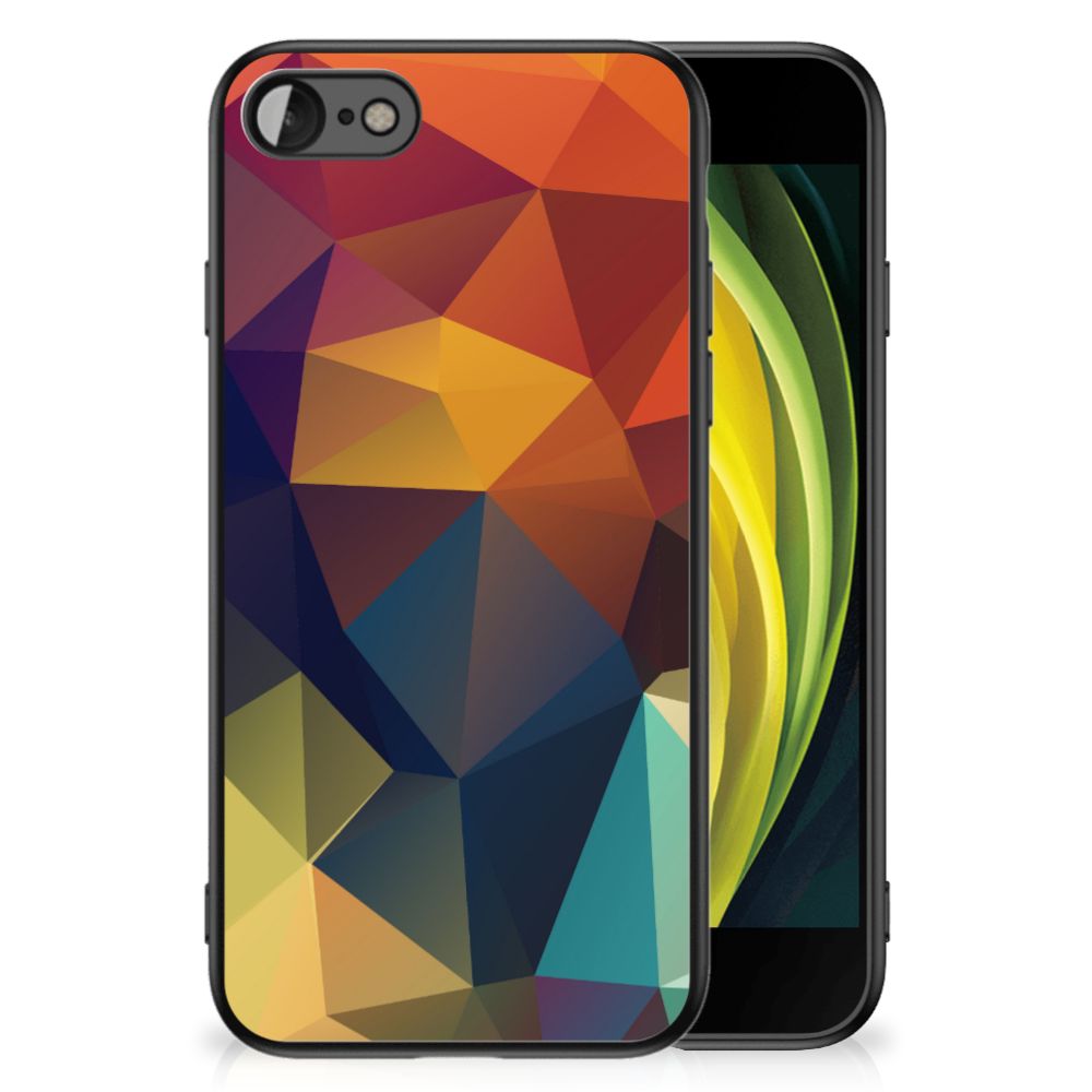 iPhone SE 2022 | SE 2020 | 7/8 Backcover Polygon Color design with vibrant geometric pattern on a protective case.