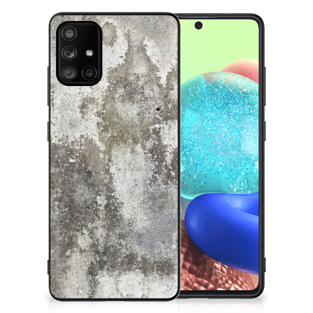 Samsung Galaxy A71 Marmeren Print Telefoonhoesje Beton Print