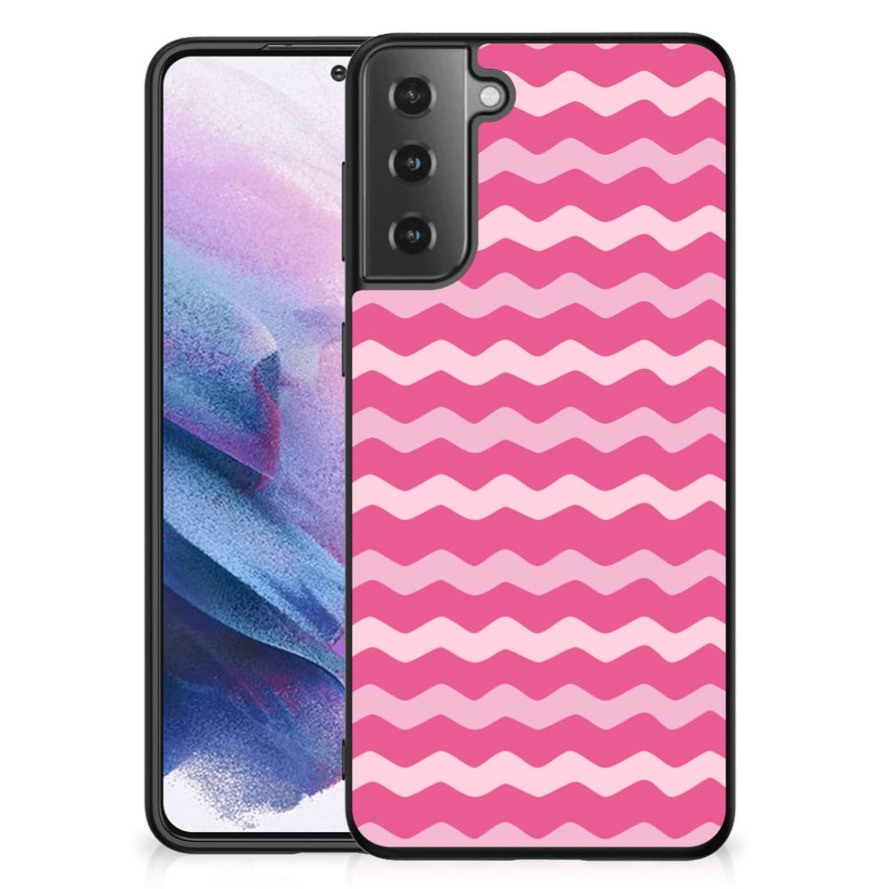 Samsung Galaxy S21 Plus Back Case Waves Pink