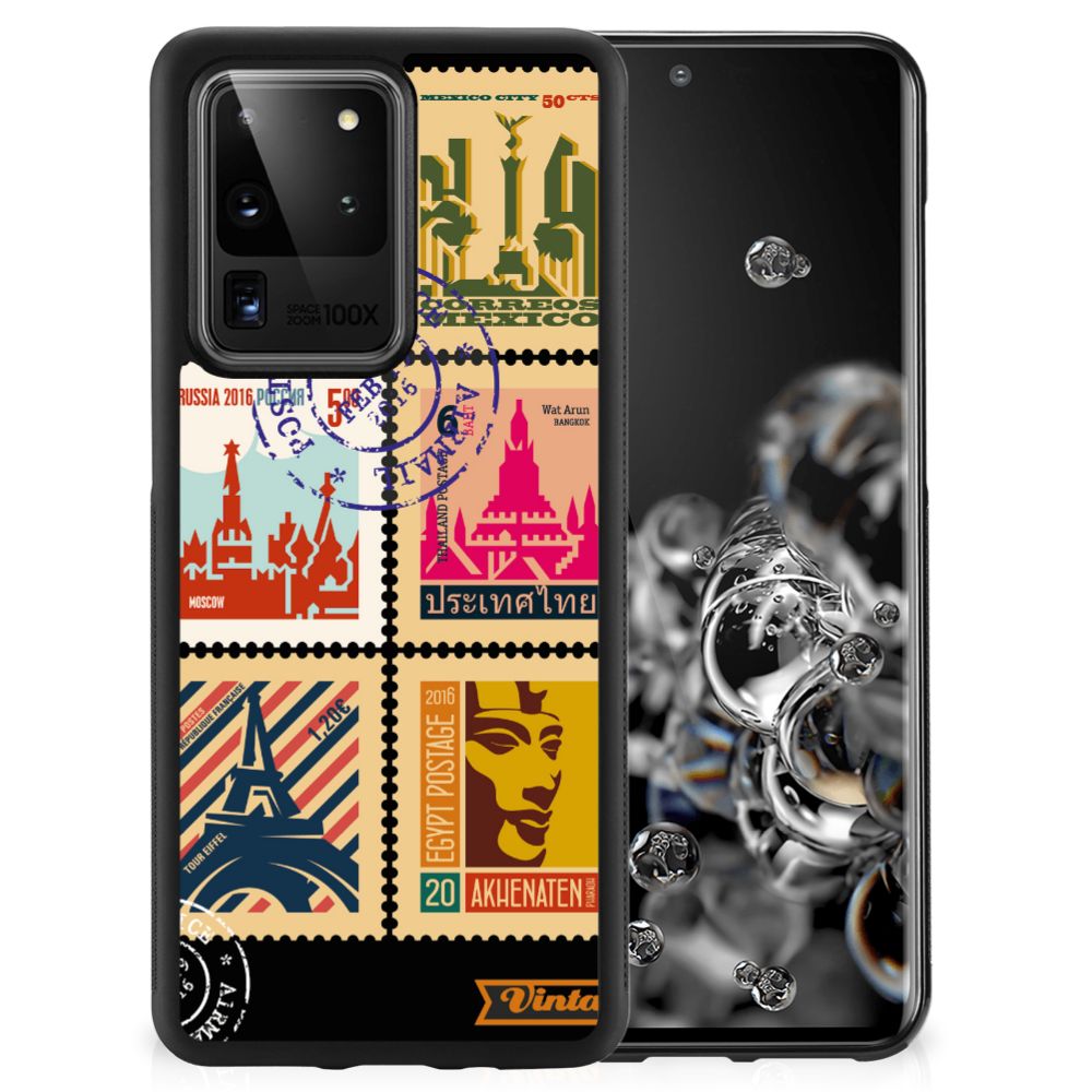 Samsung Galaxy S20 Ultra Silicone Hoesje Postzegels