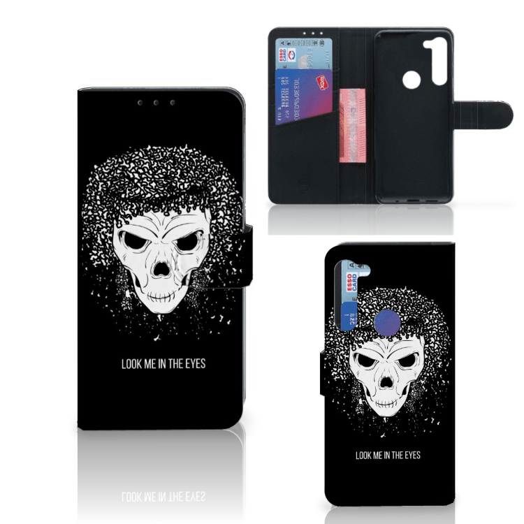 Telefoonhoesje met Naam Motorola G8 Power Skull Hair