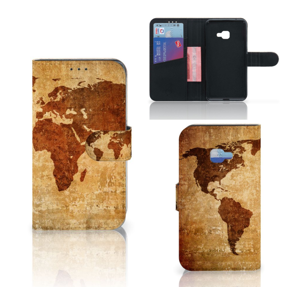 Samsung Galaxy Xcover 4 | Xcover 4s Flip Cover Wereldkaart