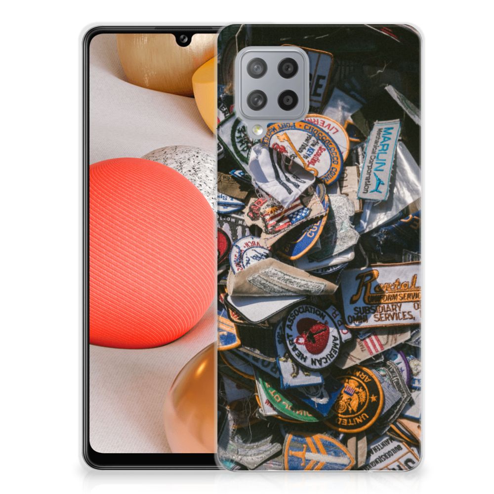 Samsung Galaxy A42 Siliconen Hoesje met foto Badges