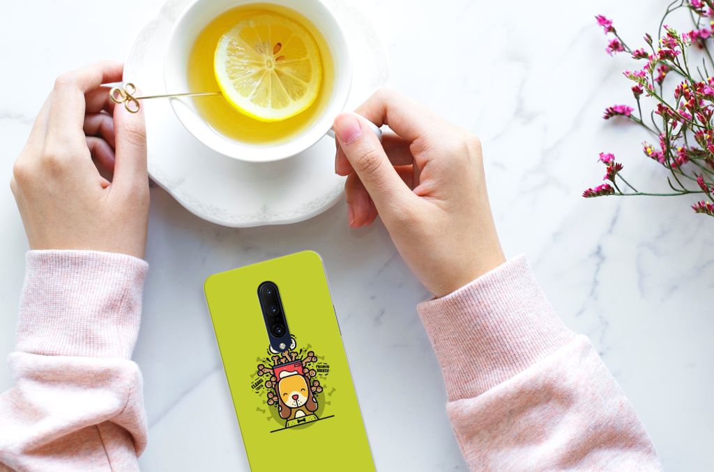 OnePlus 7 Pro Telefoonhoesje met Naam Doggy Biscuit