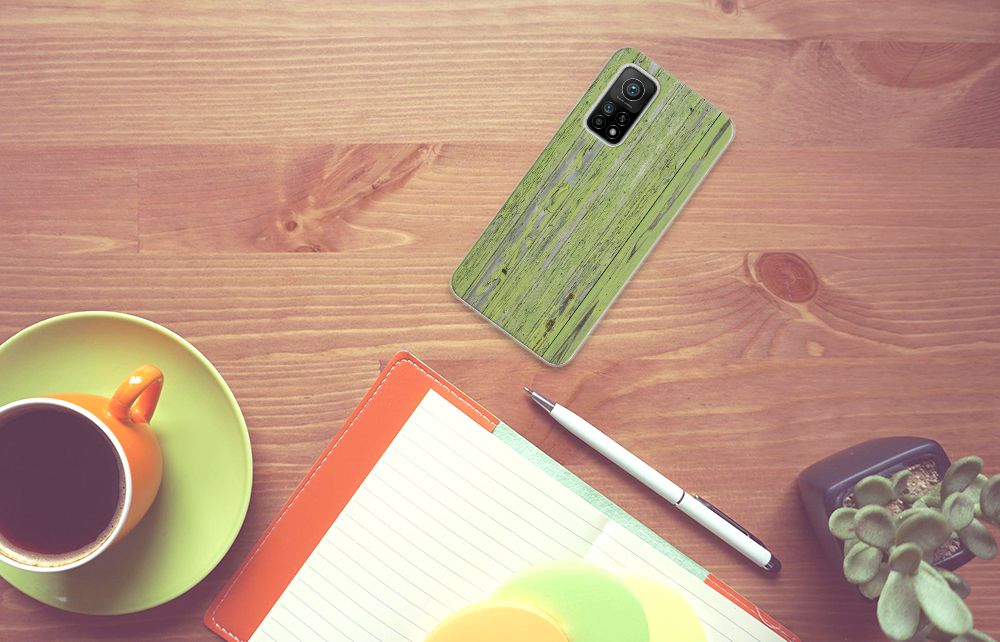 Xiaomi Mi 10T | 10T Pro Bumper Hoesje Green Wood B2C Telecom