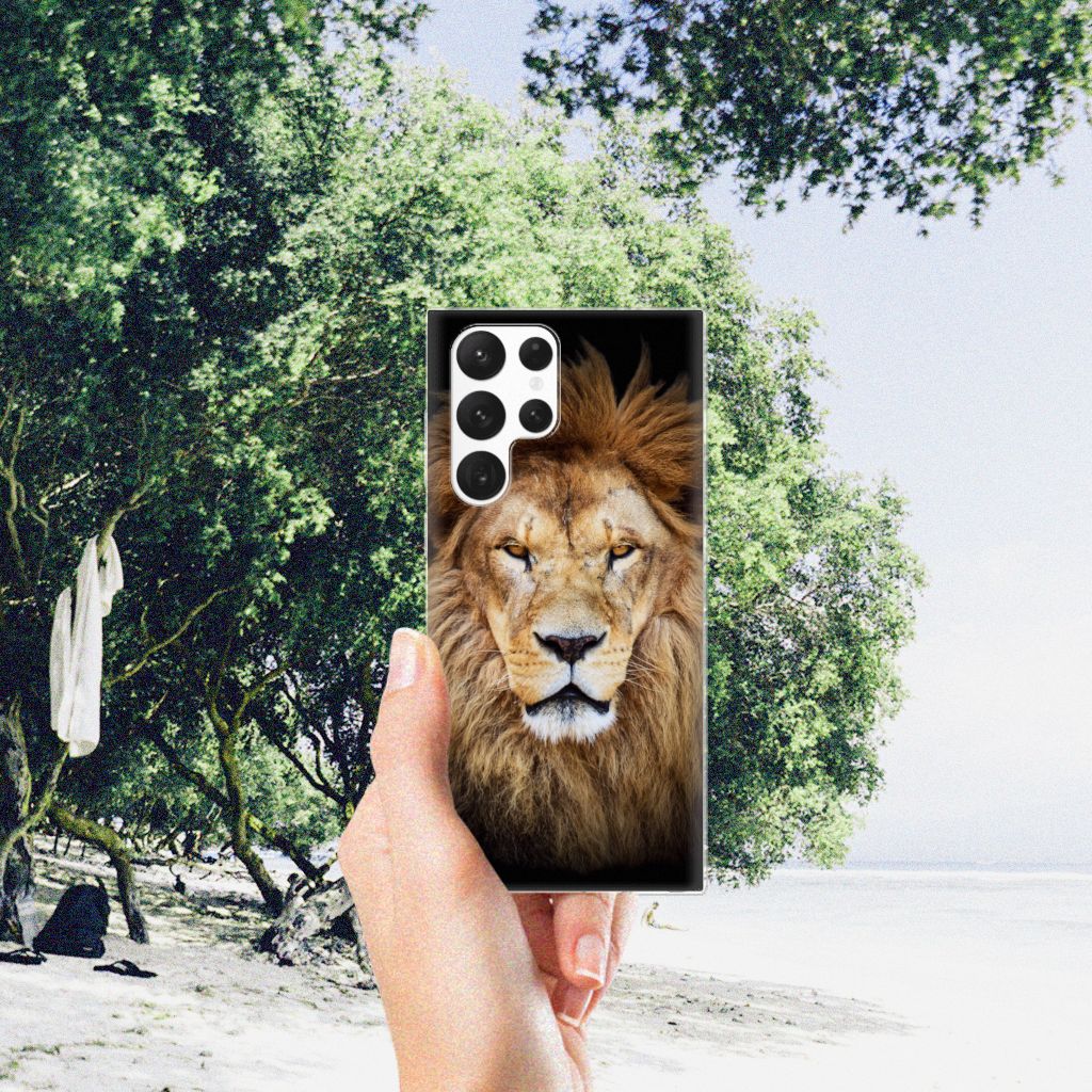 Samsung Galaxy S22 Ultra TPU Hoesje Leeuw B2C Telecom