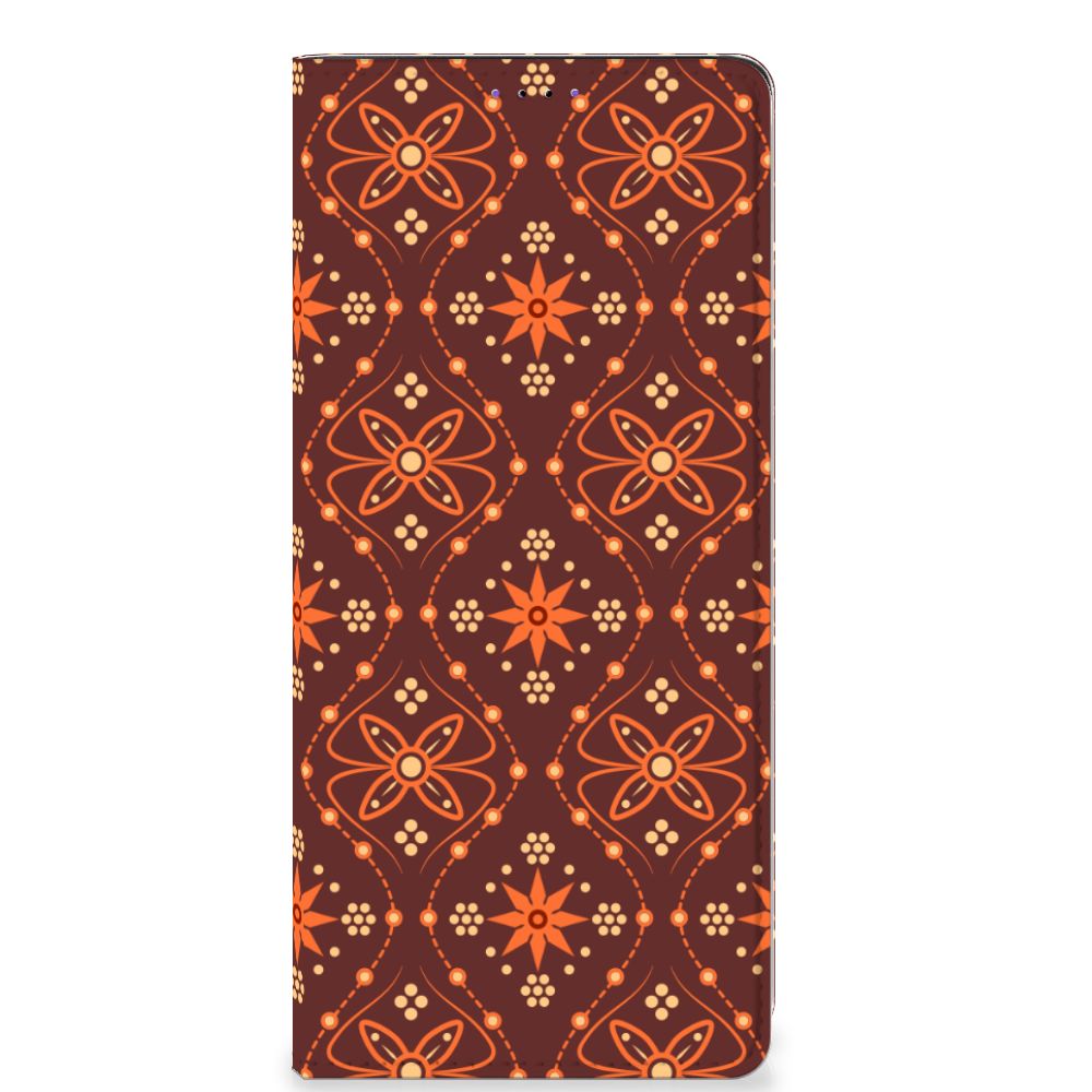 Samsung Galaxy A22 5G Hoesje met Magneet Batik Brown