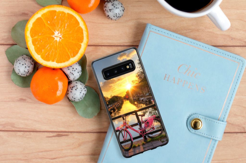 Samsung Galaxy S10+ Silicone Hoesje Amsterdamse Grachten B2C Telecom
