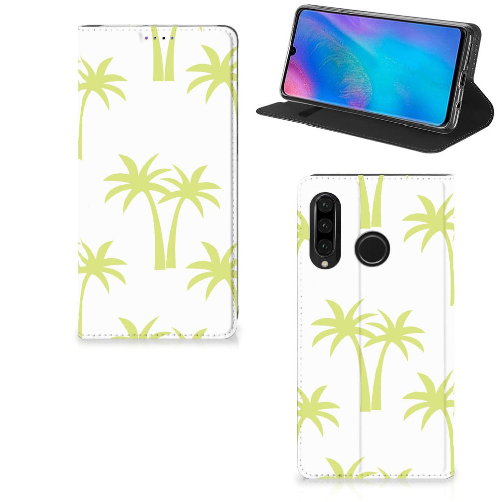 Huawei P30 Lite New Edition Smart Cover Palmtrees