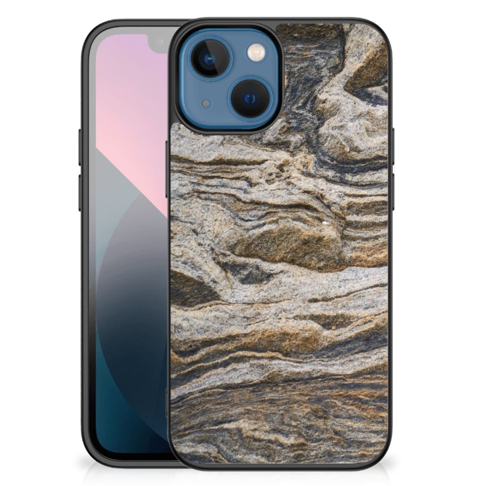Apple iPhone 13 mini Marmeren Print Telefoonhoesje Steen