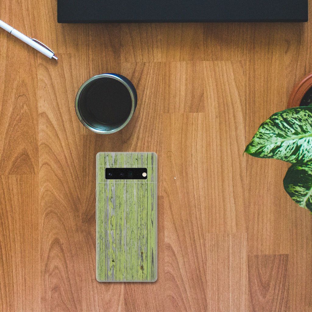 Google Pixel 6 Pro Bumper Hoesje Green Wood B2C Telecom