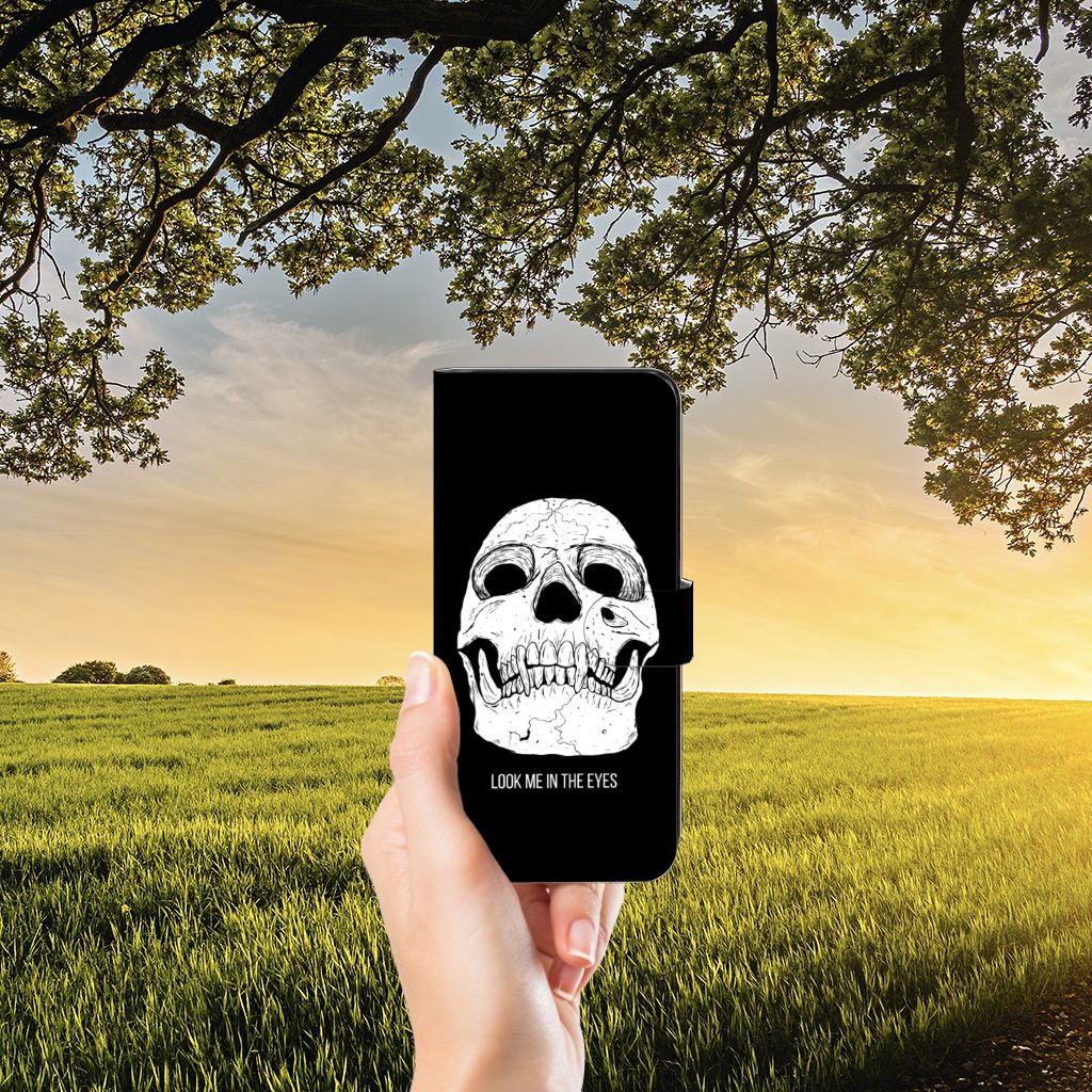 Telefoonhoesje met Naam Motorola Moto E22 | E22i Skull Eyes