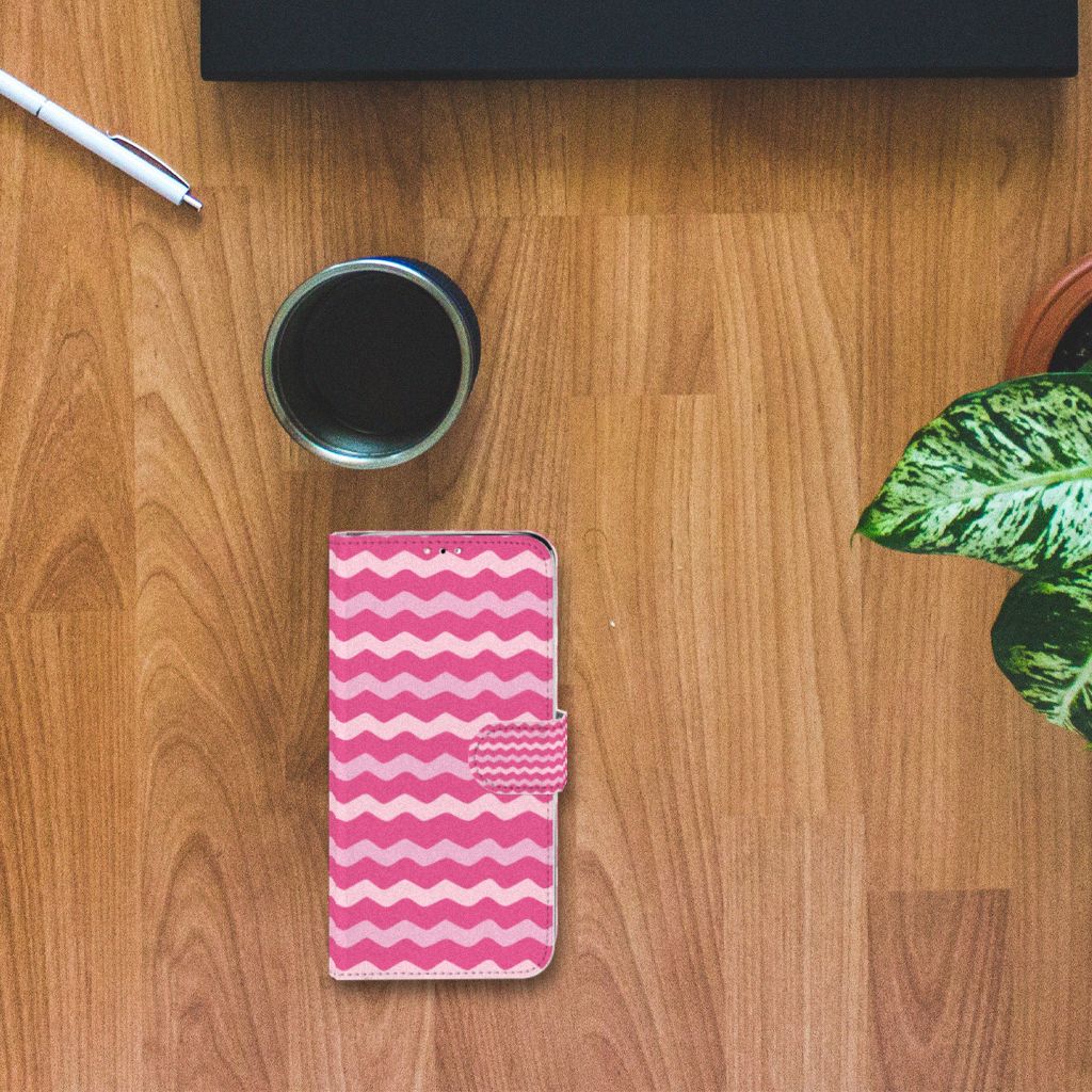 Huawei Y6 (2019) Telefoon Hoesje Waves Pink