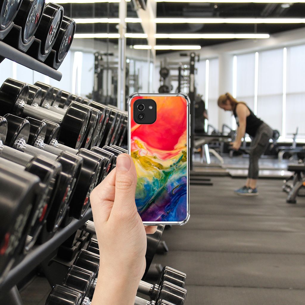 Back Cover Samsung Galaxy A03 Watercolor Dark B2C Telecom