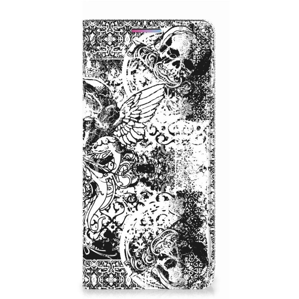 Mobiel BookCase Motorola Moto G60s Skulls Angel - B2C Telecom