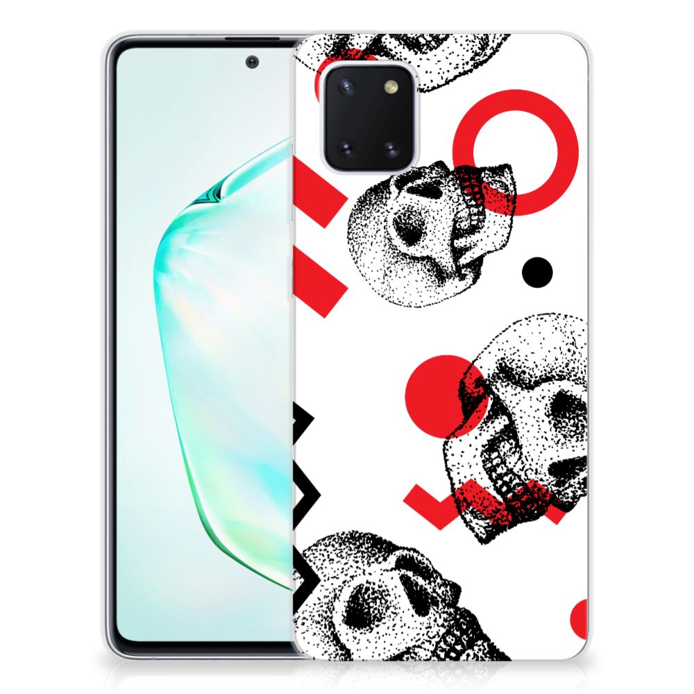 Silicone Back Case Samsung Galaxy Note 10 Lite Skull Red B2C Telecom