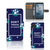 Nokia C2 2nd Edition Portemonnee Hoesje Flowers Blue DTMP