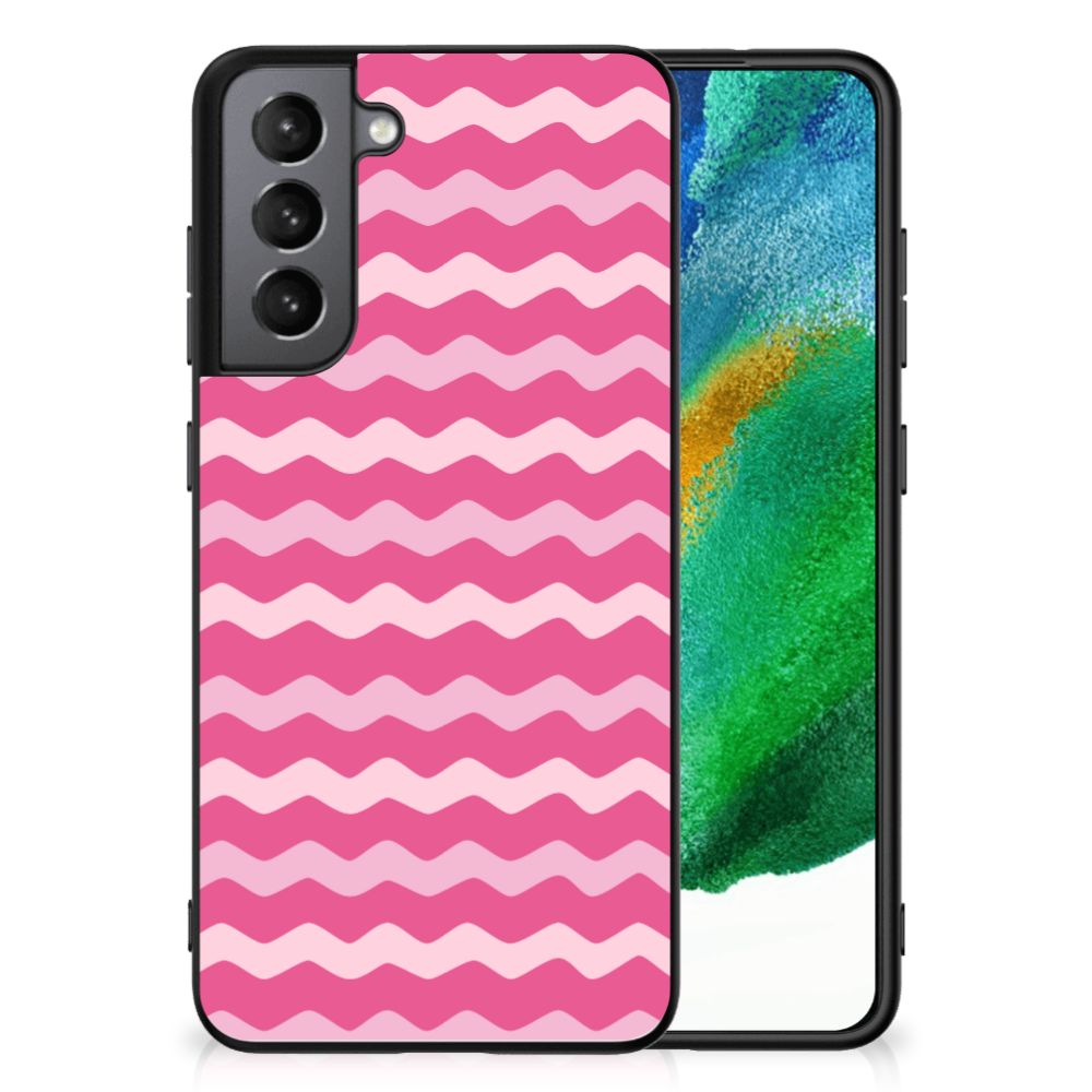 Samsung Galaxy S21FE Back Case Waves Pink