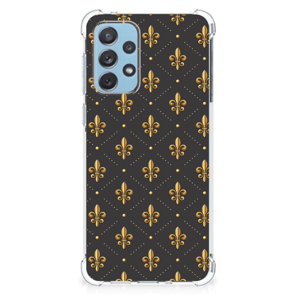 Samsung Galaxy A73 Doorzichtige Silicone Hoesje Franse Lelie B2C Telecom