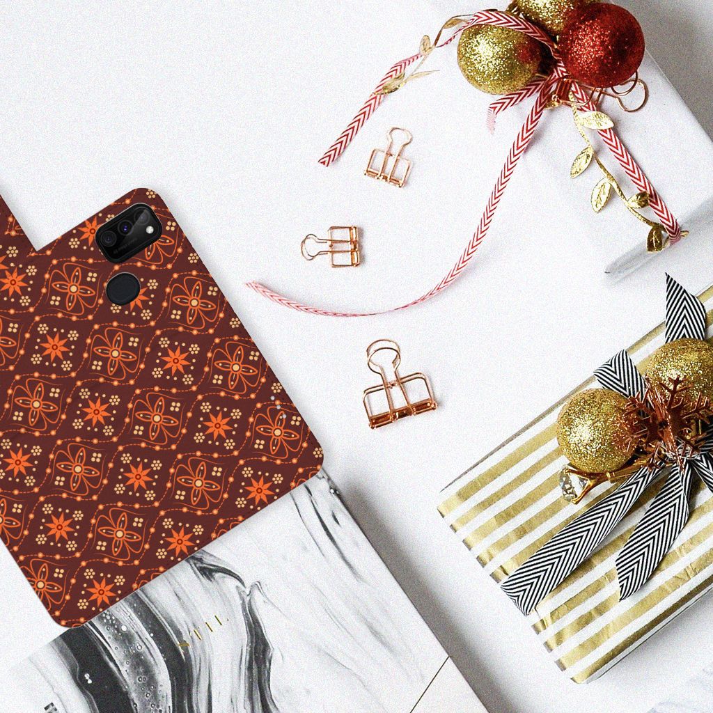 Samsung Galaxy M21 | M30s Telefoon Hoesje Batik Brown