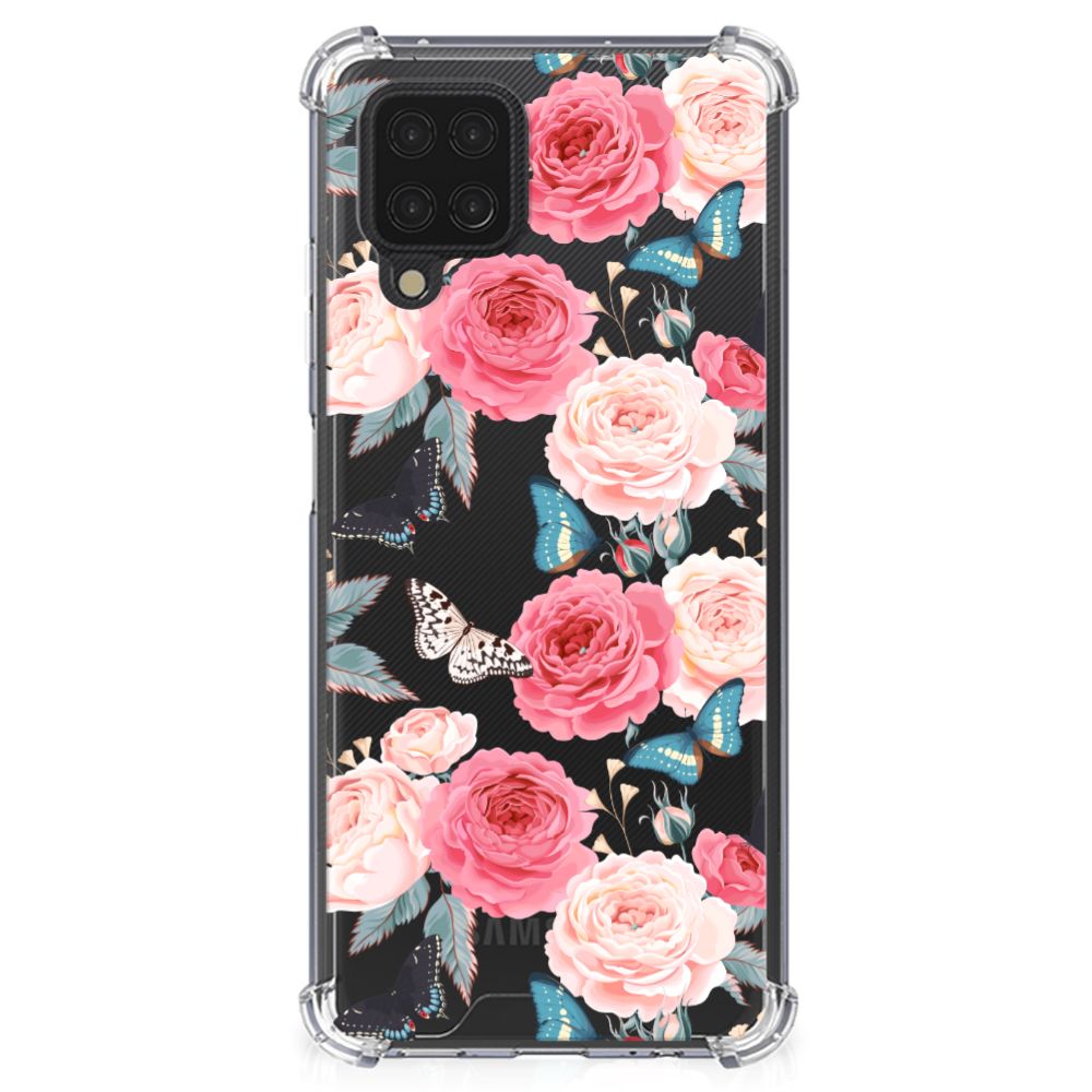 Samsung Galaxy A12 Case Butterfly Roses - B2C Telecom
