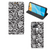 OPPO A15 Smart Cover Black Flowers - B2C Telecom