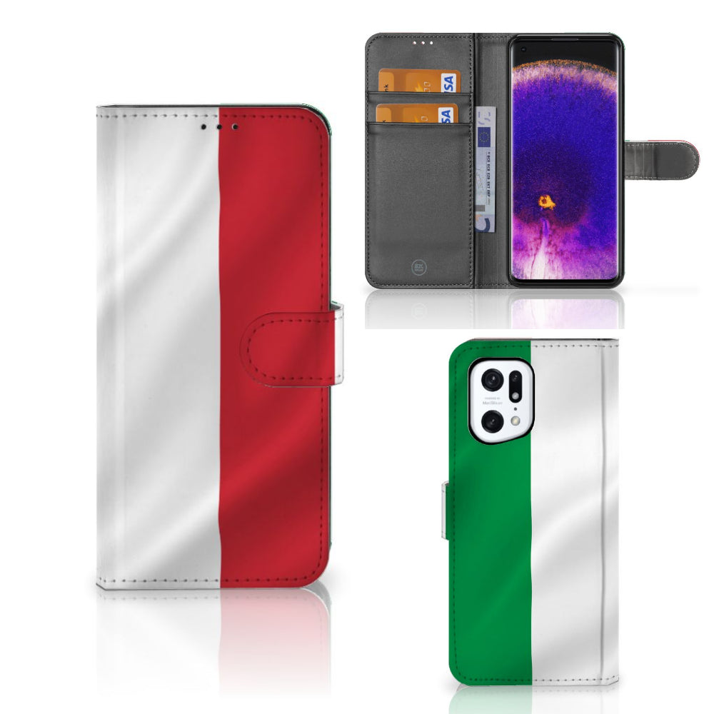 OPPO Find X5 Pro Bookstyle Case Italië
