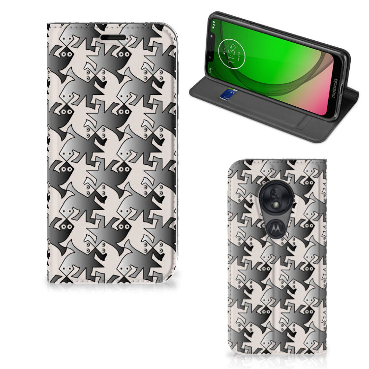 Motorola Moto G7 Play Hoesje maken Salamander Grey