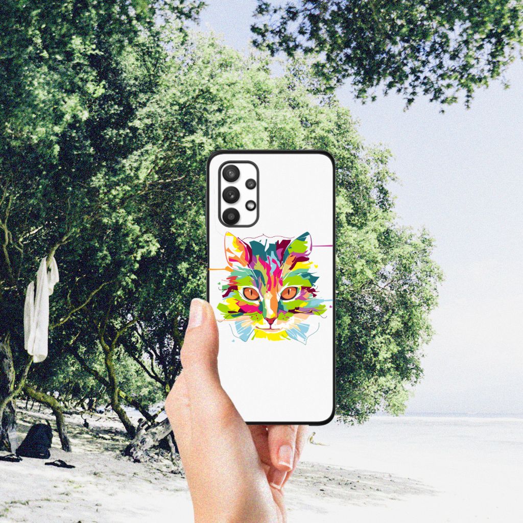 Samsung Galaxy A32 5G Hoesje Cat Color B2C Telecom