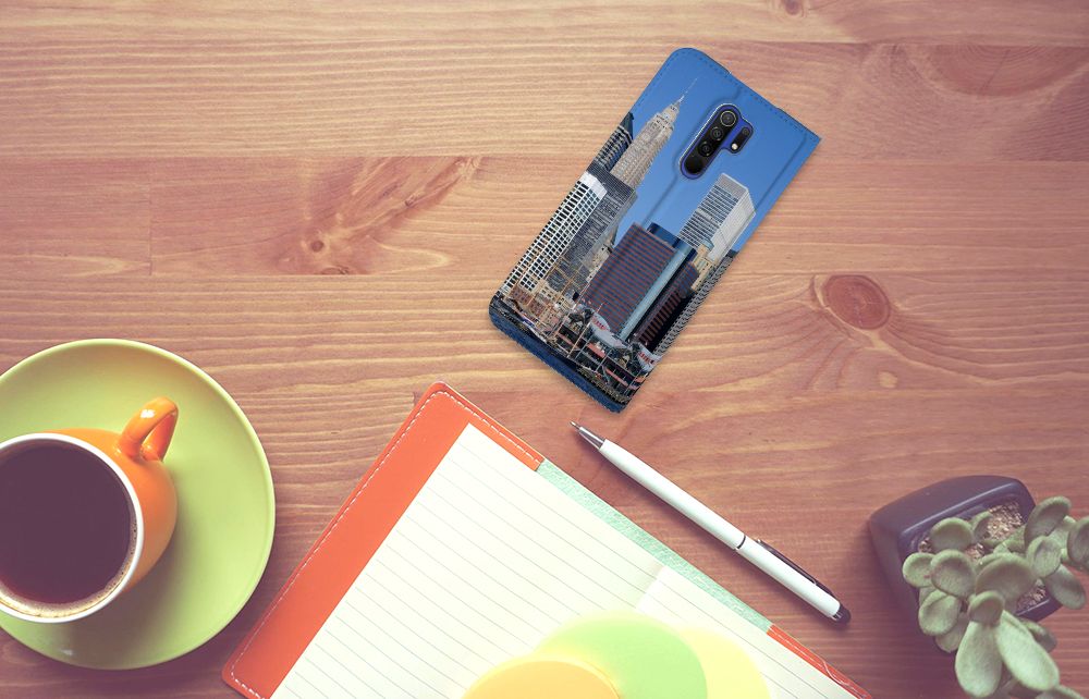 Xiaomi Redmi 9 Book Cover Vrijheidsbeeld - B2C Telecom