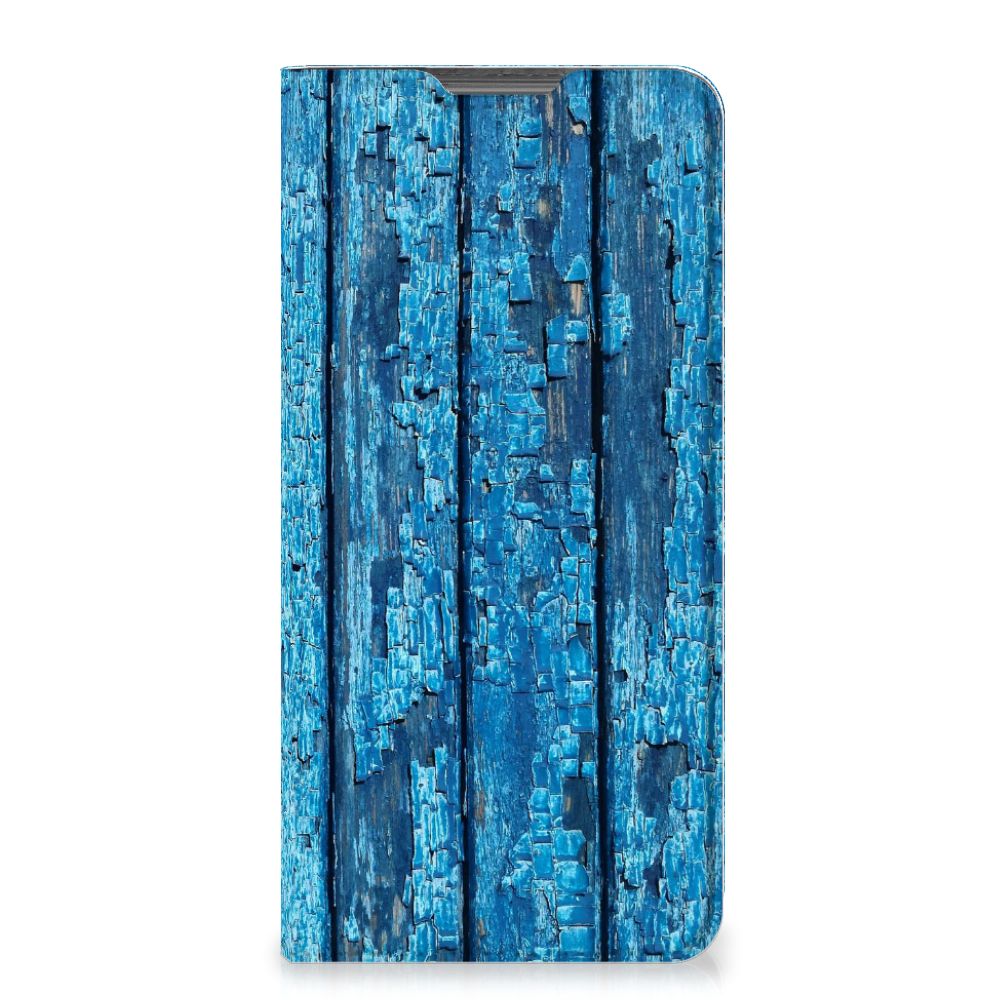 Motorola Moto G52 | Moto G82 Book Wallet Case Wood Blue - B2C Telecom