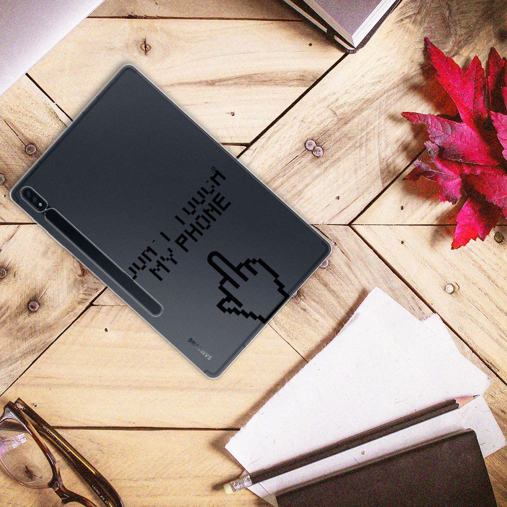 Samsung Galaxy Tab S7 Plus | S8 Plus Print Case Finger Don't Touch My Phone - B2C Telecom