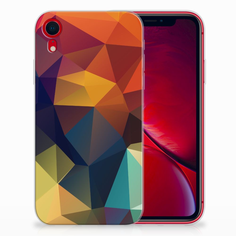 Apple iPhone Xr TPU Hoesje Polygon Color